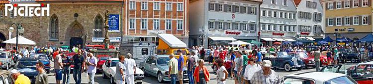 Reutlingen Oldtimer auf dem Marktplatz ©pictech.de